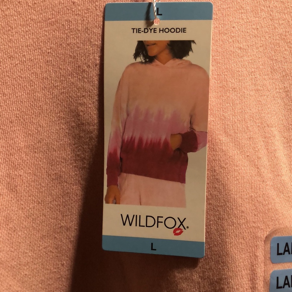 BRAND NEW LARGE WOMANS TIE DYE HOODIE! NWT! SMOKE FREE HOME! - Picture 5 of 8